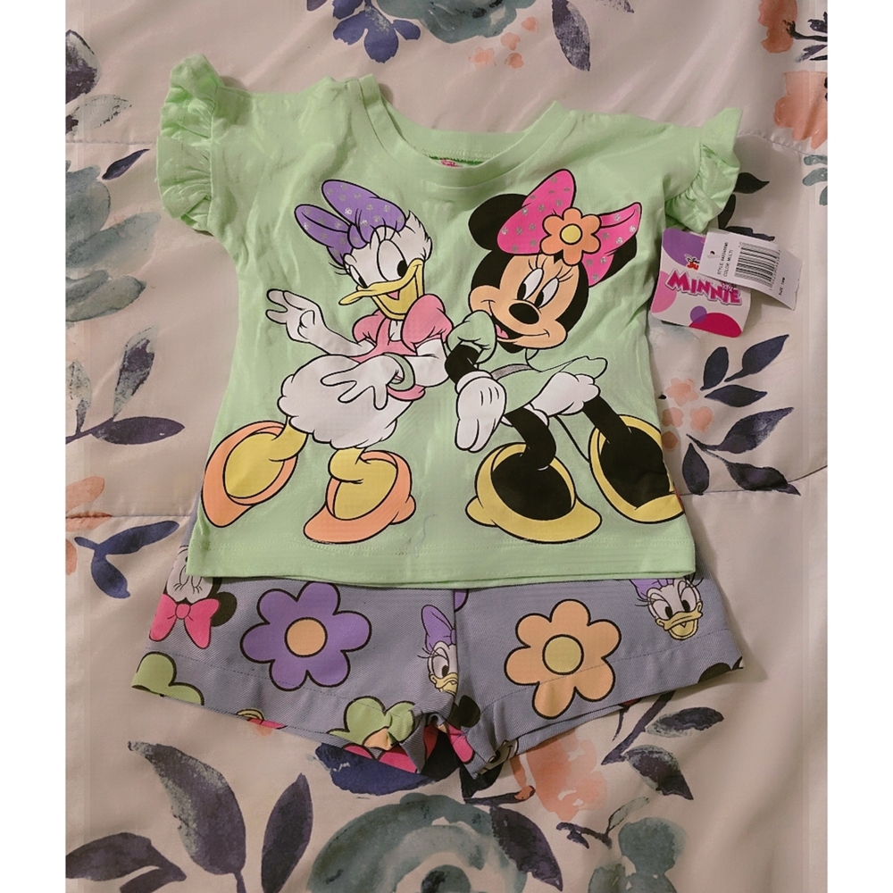 Disney Minnie and Daisy Green Toddler Set